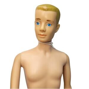 Vintage Early 1960's Straight Leg Ken With Blond Molded Hair